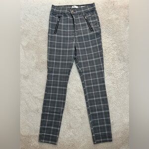 Chic Stripe Zipper Pants